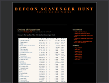 Tablet Screenshot of defconscavhunt.com